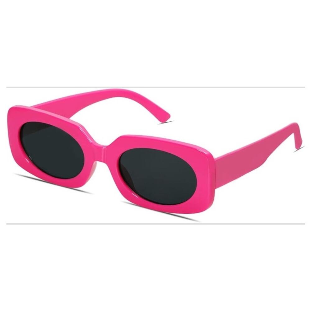Pink Oval Sunglasses